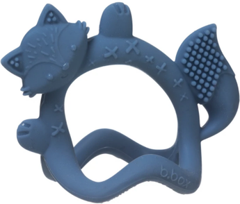 B.Box Wrist Teether -- Lullaby Blue Fox