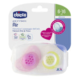 Chicco Physio Air Soother 6-16m 2pk Girl