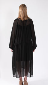 Elizabeth Drop Waist Maternity Chiffon Dress - EGG Maternity NZ Ltd