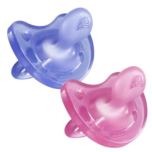 Chicco Physio Soft Soother 12m+ 2pk Girl