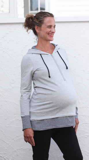Laura Breastfeeding Hoodie Top - EGG Maternity NZ Ltd